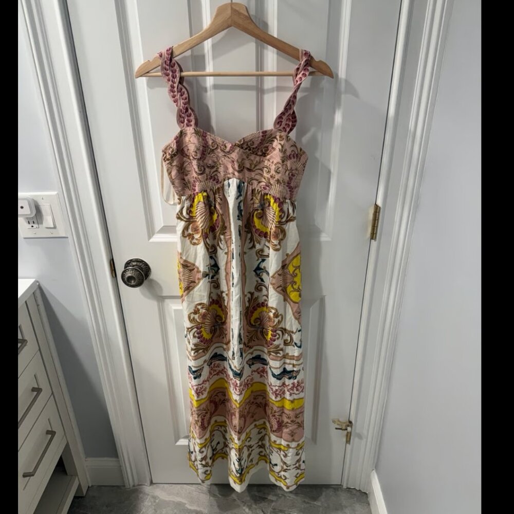 Farm Rio Maritime magic off white sleeveless maxi dress Size XS - Picture 7 of 8